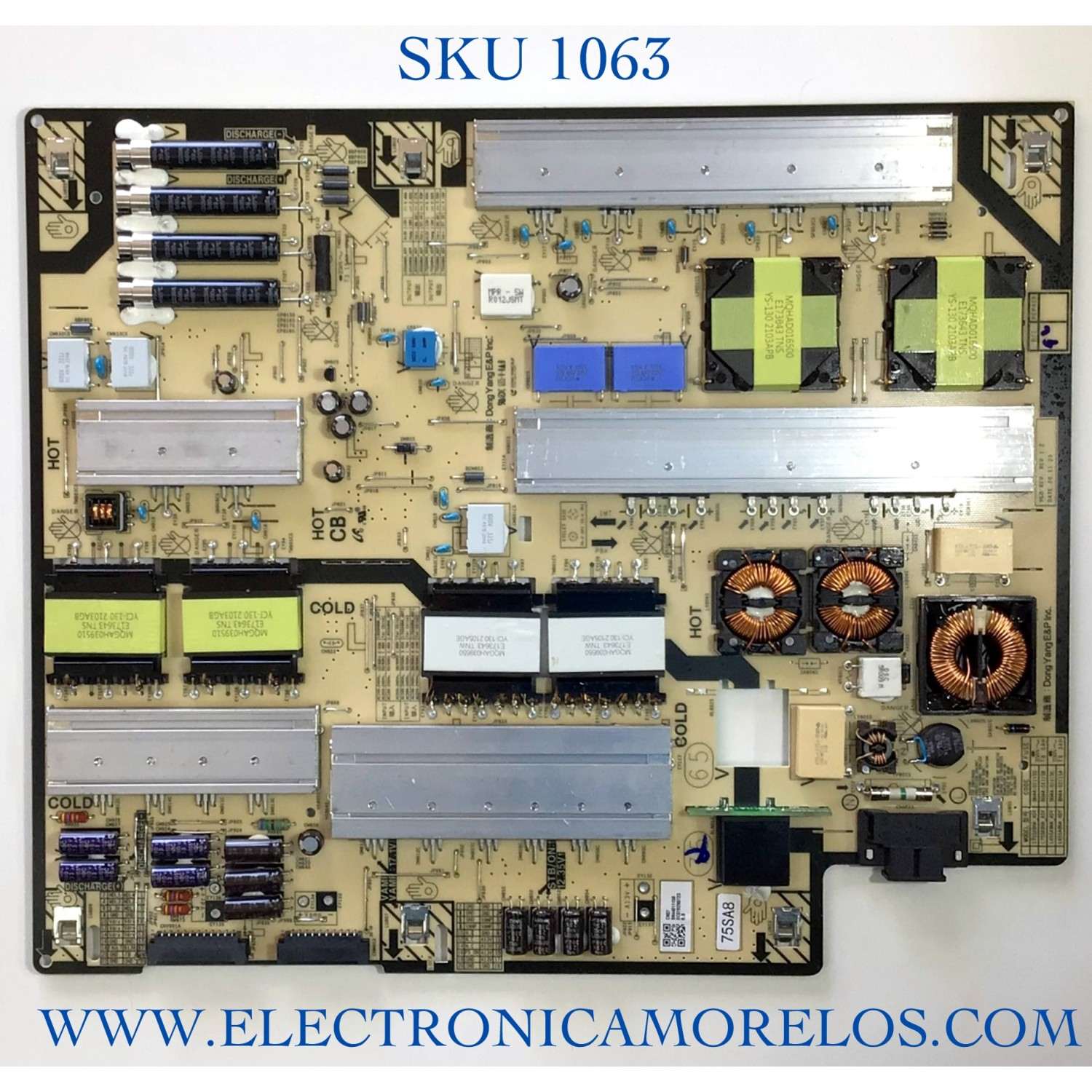 FUENTE PARA TV SAMSUNG NUMERO DE PARTE BN44-01115B / L75SA8NA_ADY / BN4401115B / PANEL CY-TA075FMEV1H / MODELO QN75QN85AAFXZA BA01 / QN75QN85AAFXZA / QN75QN85AAF